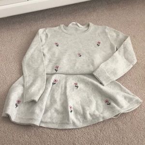 Girls matching sweater/skirt set